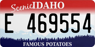 ID license plate E469554