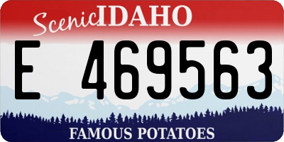 ID license plate E469563