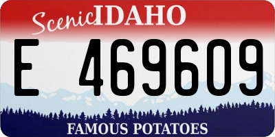 ID license plate E469609