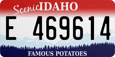 ID license plate E469614