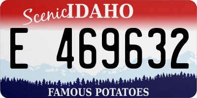 ID license plate E469632