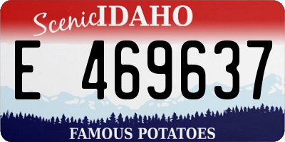 ID license plate E469637