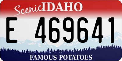 ID license plate E469641
