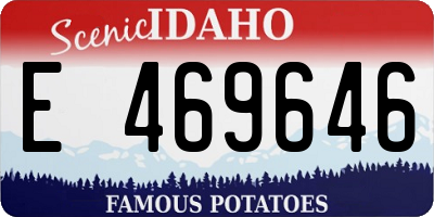 ID license plate E469646