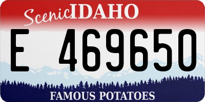 ID license plate E469650