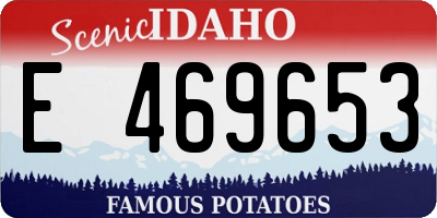 ID license plate E469653