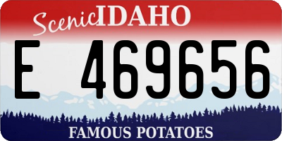 ID license plate E469656