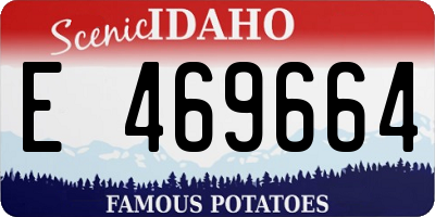 ID license plate E469664