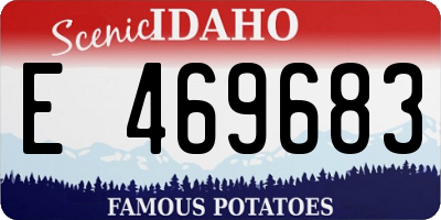 ID license plate E469683
