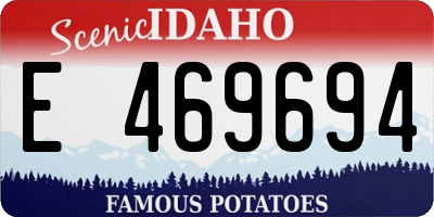 ID license plate E469694