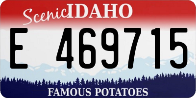 ID license plate E469715