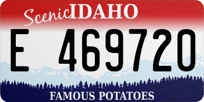 ID license plate E469720