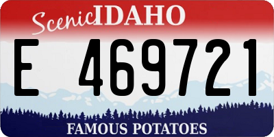 ID license plate E469721