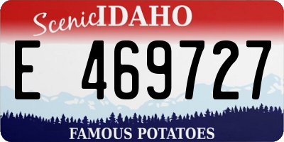 ID license plate E469727