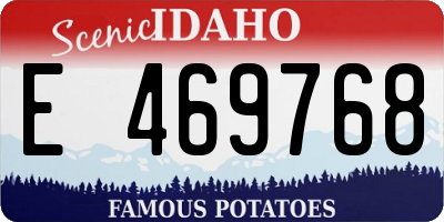 ID license plate E469768