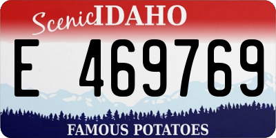 ID license plate E469769