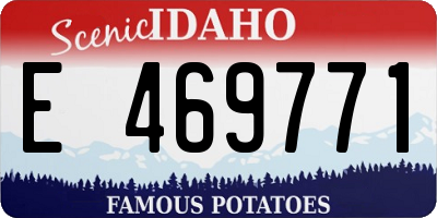 ID license plate E469771
