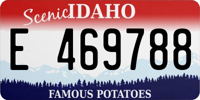 ID license plate E469788
