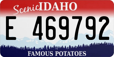 ID license plate E469792