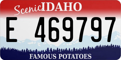 ID license plate E469797