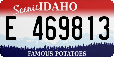 ID license plate E469813