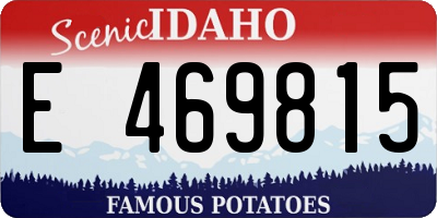 ID license plate E469815