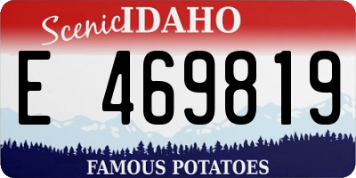 ID license plate E469819