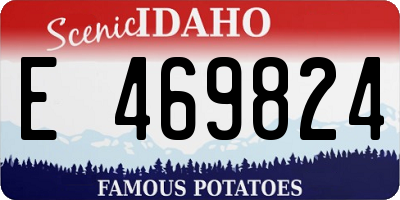 ID license plate E469824