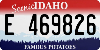 ID license plate E469826