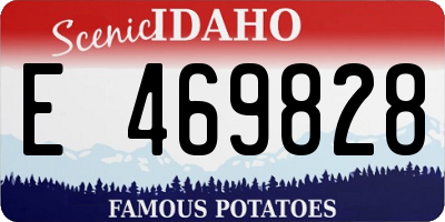ID license plate E469828