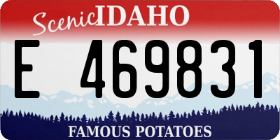 ID license plate E469831
