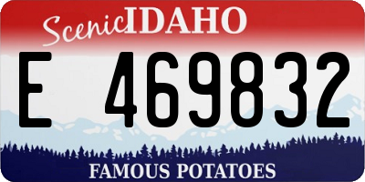 ID license plate E469832