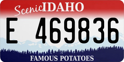 ID license plate E469836