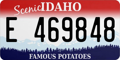 ID license plate E469848