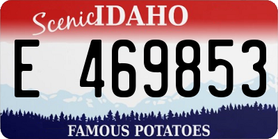 ID license plate E469853