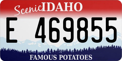 ID license plate E469855
