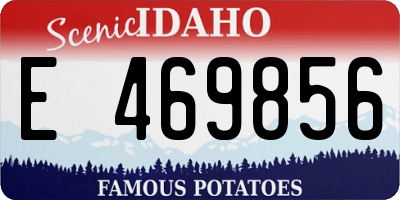 ID license plate E469856