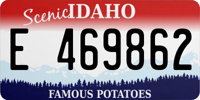 ID license plate E469862