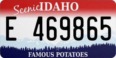 ID license plate E469865