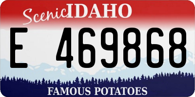 ID license plate E469868