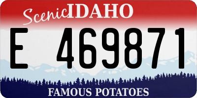ID license plate E469871