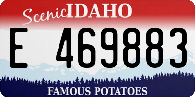 ID license plate E469883