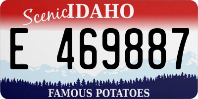 ID license plate E469887