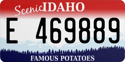 ID license plate E469889