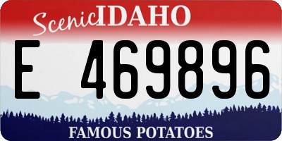 ID license plate E469896
