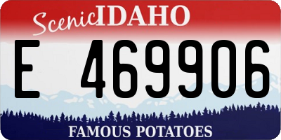ID license plate E469906