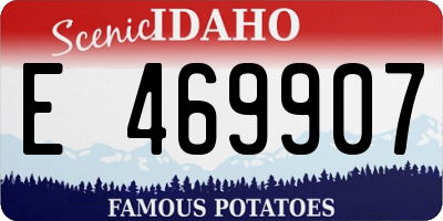 ID license plate E469907