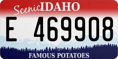 ID license plate E469908