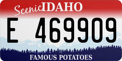 ID license plate E469909