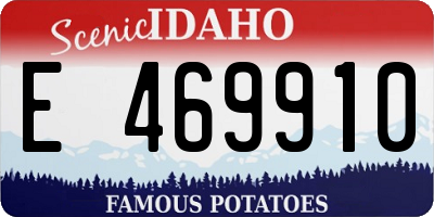 ID license plate E469910